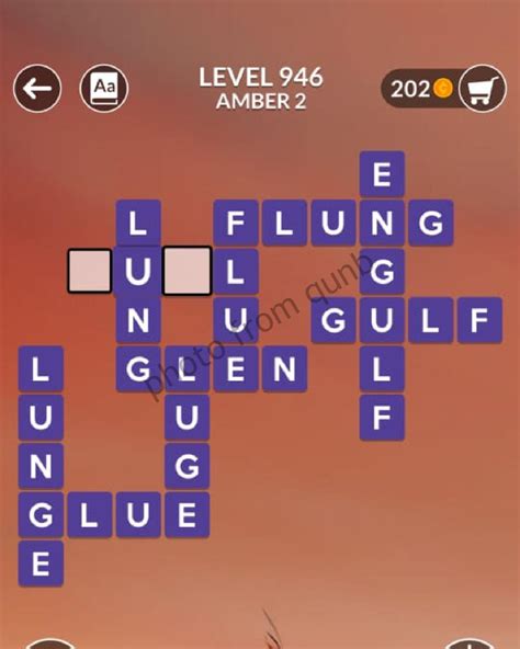 Wordscapes Level 946, Amber 2 .